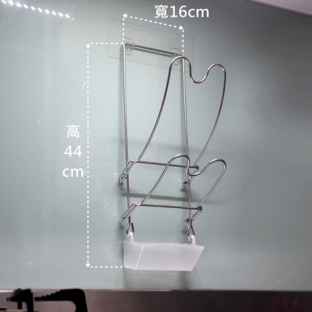 鍋蓋架 壁掛式鍋蓋放置架 304不鏽鋼無痕掛勾 易立家生活館 廚房收納瀝水架