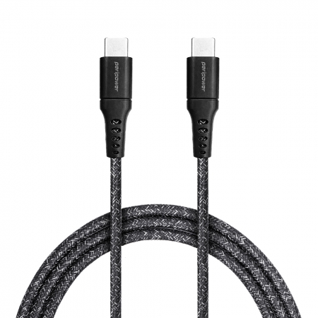 peripower CD-05 精研編織系列 USB-C to USB-C PD 240W 快充傳輸線-鐵礦黑 100cm
