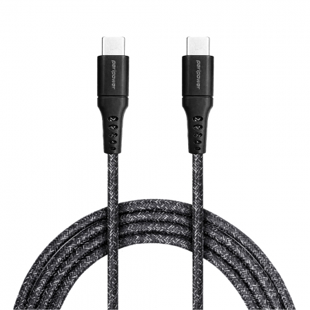 peripower CD-06 精研編織系列 USB-C to USB-C PD 240W 快充傳輸線-鐵礦黑 200cm