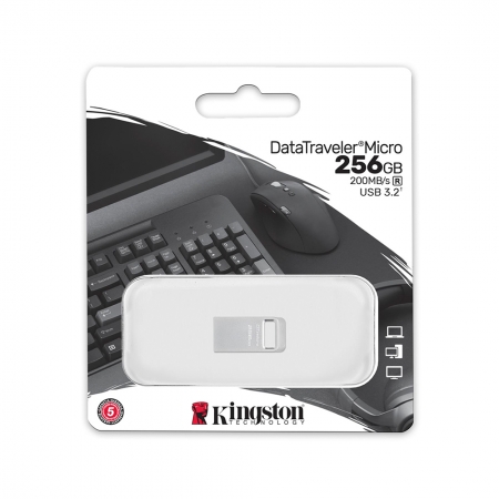 金士頓 DataTraveler Micro 256G USB 3.2 金屬 隨身碟 極致輕巧（KT-DTMC3G2-256G）