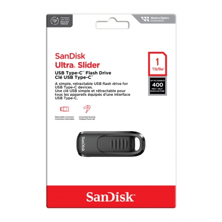 SanDisk Ultra Slider CZ480 1TB USB Type-C 高速 隨身碟 400MB/s 公司貨（SD-CZ480-1TB）
