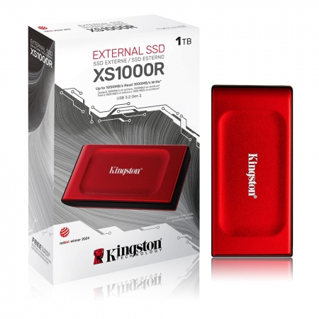 金士頓 XS1000R 1TB USB 3.2 Gen 2 外接式 高速 行動固態硬碟 SSD 星曜紅（KT-SXS1000R-1TB）
