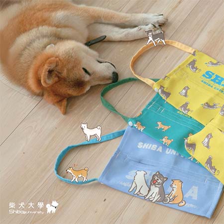柴犬三重奏面紙套  面紙盒 面紙收納 衛生紙套 衛生紙盒 衛生紙收納 皮革面紙套 車用面紙盒 車用面紙套 柴犬禮物
