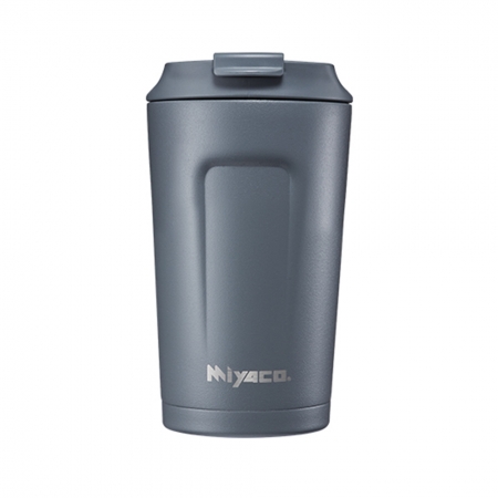 米雅可 品味316不鏽鋼真空咖啡隨行杯380ml（水泥灰色） MY-F04038G 台灣製