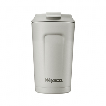 米雅可 品味316不鏽鋼真空咖啡隨行杯380ml（象牙白色） MY-F04038W 台灣製
