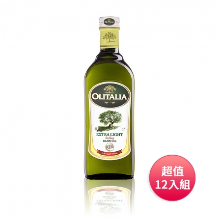Olitalia 奧利塔 精純橄欖油1000ml（裸裝）超值家庭號12入組