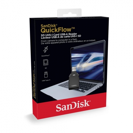 SanDisk QuickFlow SD USB-A 讀卡機 UHS-I 相機大卡SDHC SDXC適用 （SD-CR731）