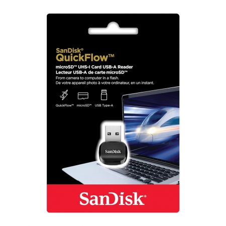 SanDisk QuickFlow MicroSD USB-A 讀卡機 UHS-I 小卡適用 （SD-CR-B731）