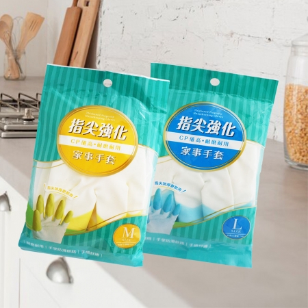 百研/指尖強化家事手套-6雙入