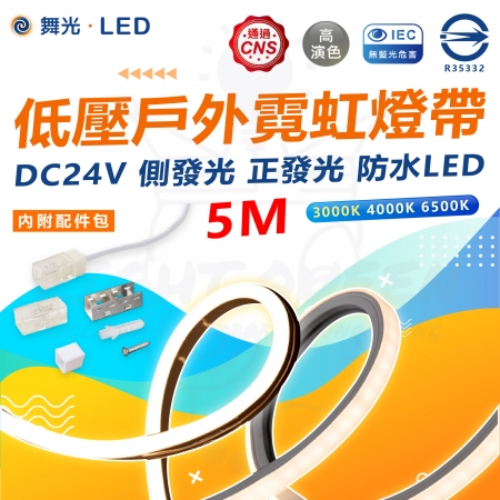 DanceLight 舞光 低壓戶外霓虹燈帶 DC24V 防水 軟燈帶 燈條 燈帶 側發光 正發光 每捆五米 整捆販售