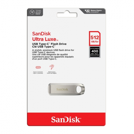 SanDisk Ultra Luxe CZ75 512G USB Type-C 高速 金屬隨身碟 400MB/s 公司貨 （SD-CZ75-512G）