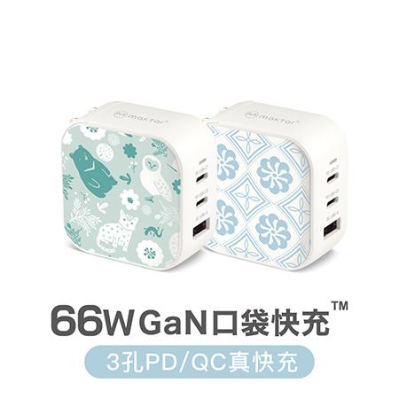 Maktar 66W GaN 印花樂聯名 氮化鎵 充電器 口袋快充