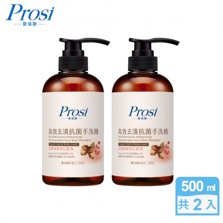 【Prosi普洛斯】高效去漬抗菌手洗精500mlx2入-英國橡樹與紅醋栗