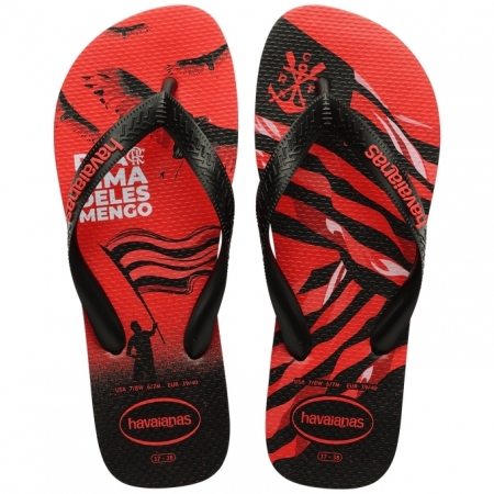 【哈瓦士havaianas】 巴西人字拖  男款 Top Times Flamengo/紅佛朗明哥足球