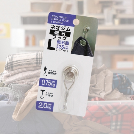 日本進口 磁鐵掛勾-L-3入