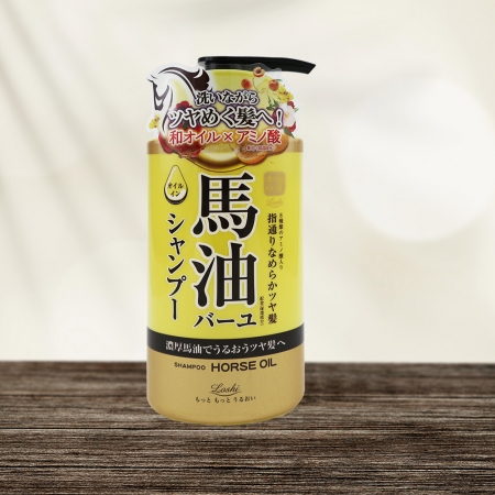 日本製 濃郁馬油柔順雙效洗髮精-450ml-2瓶