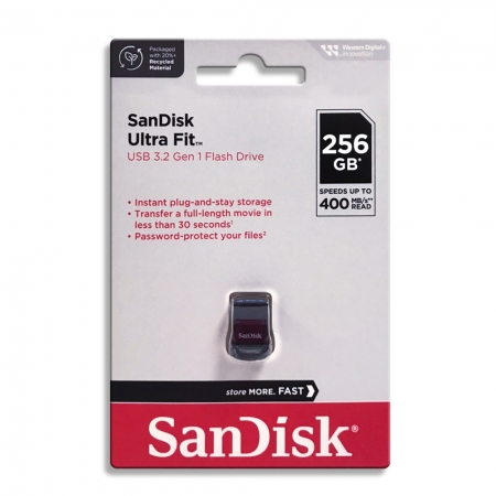 SanDisk CZ430 256GB Ultra Fit USB 3.2 最高可達 400MB/s 極緻小巧 高速隨身碟（SD-CZ430-256G）