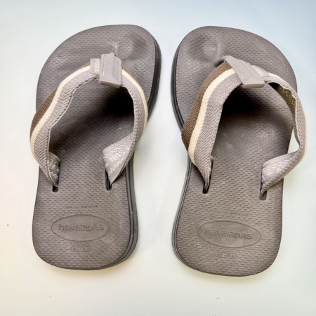 【哈瓦士havaianas】 巴西人字拖  男款 Urban way 布鞋帶/黑 #大尺寸