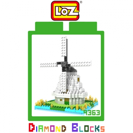 【清倉特賣】LOZ 鑽石積木 - 荷蘭風車 / 莫斯科塔 / 小熊汽車
