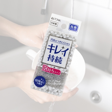 日本製TOWA 不織布三層海綿-3入