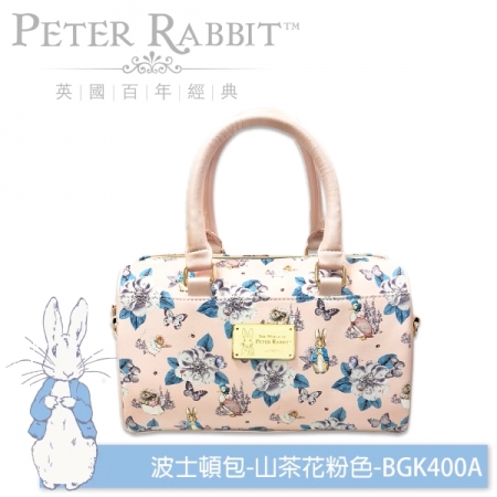 【PETER RABBIT 比得兔】 比得兔山茶花粉色波士頓包