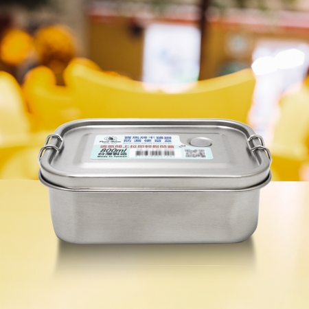 寶馬牌304不鏽鋼防漏便當盒-800ml-1入