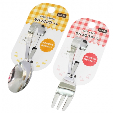 日本製兒童練習湯匙-3入＋兒童練習叉子-3入