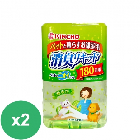 日本 金鳥空間消臭芳香液180天-無香400MLX 2入