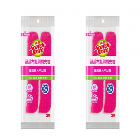 3M 百利細緻水瓶刷 4入補充包刷頭 2包
