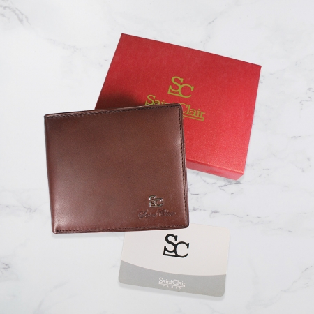 聖克萊巴黎Saint Clair 頂級NAPPA牛皮附中頁短夾 Z7825-1