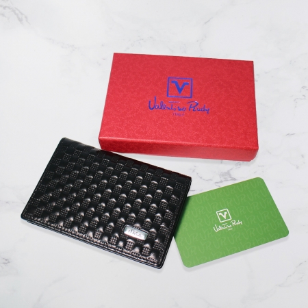 Valentino Rudy 范倫鐵諾 時尚壓紋牛皮名片夾 Z7864-1