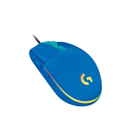 Logitech 羅技 G102 LIGHTSYNC RGB 6鍵 炫彩遊戲滑鼠 有線 藍色（LOGI-102RL）