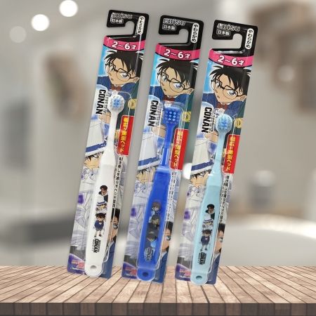 日本製EBISU兒童牙刷-名偵探柯南-2~6歲-6支
