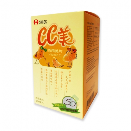 瑞士藥廠 SWISS /CC美 西西美片（100錠/罐）-6瓶組