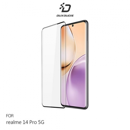 DUX DUCIS realme 14 Pro 5G 3D曲面全膠鋼化玻璃貼 玻璃膜 手機螢幕貼