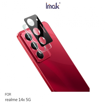 Imak realme 14x 5G 鏡頭玻璃貼（一體式）（曜黑版） 奈米吸附 鏡頭貼