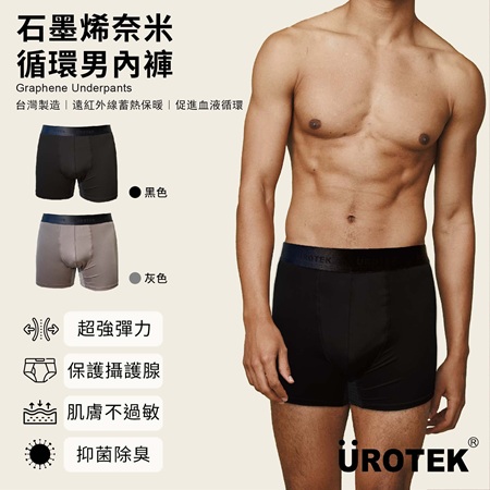 石墨烯奈米循環男內褲（雙色2入組）