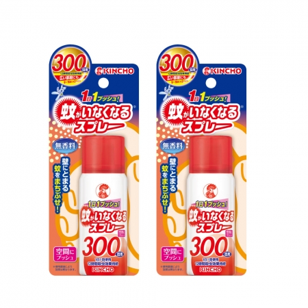日本金鳥 噴一下空間防蚊蠅噴霧劑300回*2入