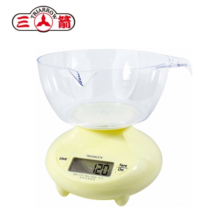 三箭牌 1KG電子料理秤 BEB-1010 贈 土司漢堡切片器 K-2200