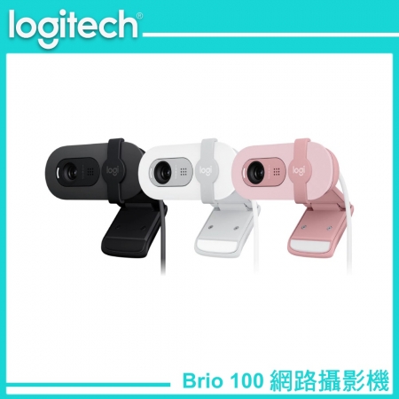 Logitech 羅技 Brio 100 網路攝影機 - 石墨灰（LOGI-B100G）