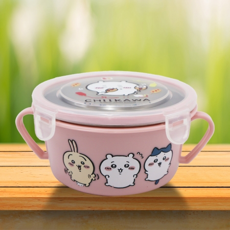 吉伊卡哇-304不鏽鋼雙耳隔熱餐碗-2入