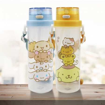 大耳狗喜拿/布丁狗-小巧吸管水壺-500ml-4入