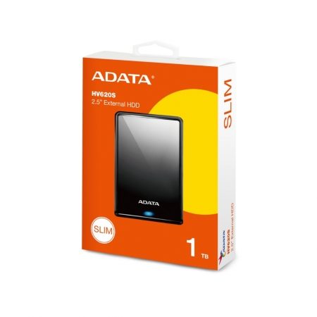 威剛 ADATA HV620S 黑色 1TB USB3.0 2.5吋 輕巧防刮 超輕薄外接式硬碟 行動硬碟 （AD-HV620-K-1TB）