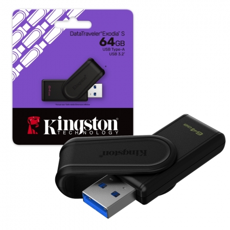 金士頓 Kingston 64GB Data Traveler Exodia S USB 3.2 隨身碟 旋轉帽蓋（KT-DTXS-64G）