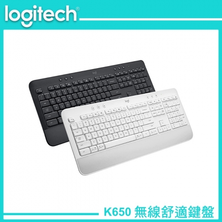 Logitech 羅技 K650 無線舒適鍵盤 珍珠白（LOGI-K650W）