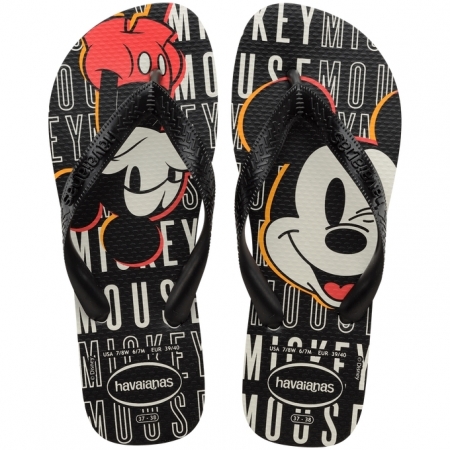 【哈瓦士havaianas】 巴西人字拖  男款 Top disney/黑米老鼠