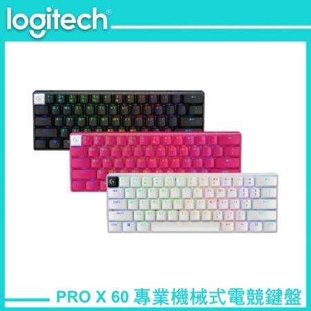 Logitech 羅技 G Pro X 職業機械式 60% 電競鍵盤 觸感軸  白色（LOGI-PR6W0）