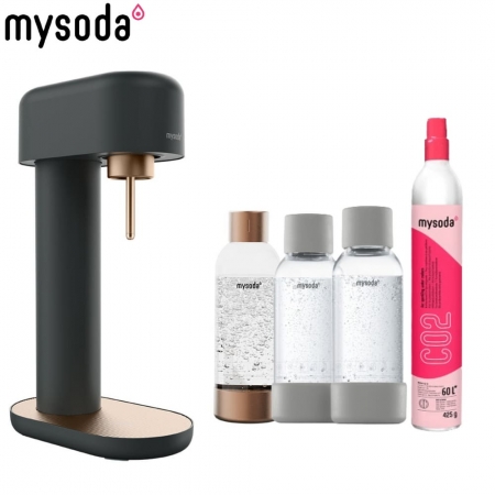 【mysoda】RUBY鋁合金氣泡水機 RB003（三色） 贈0.5L專用水瓶 2入組