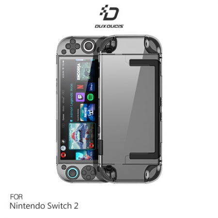 DUX DUCIS Nintendo 任天堂 Switch 2 透明保護殼 可拆式 不影響支架使用