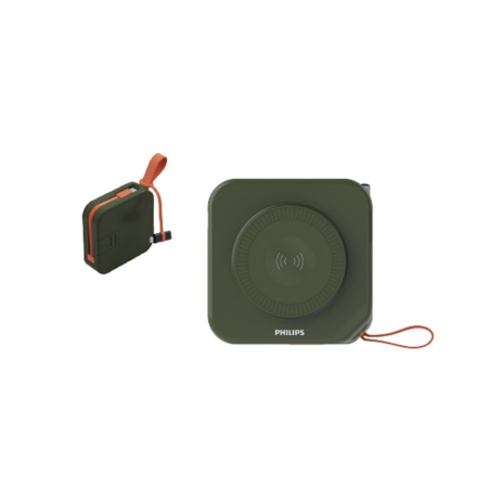 PHILIPS FunCube 多合一磁吸行動電源Type-C（綠色） DLP4348CG